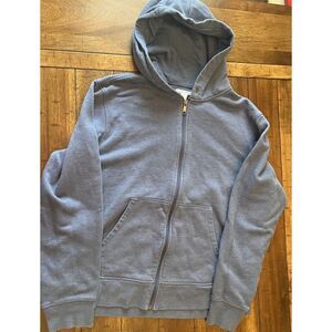 Amazon Essentials Hoodie Men's XL Blue Full Zip‎ Active Hooded Sweatshirt